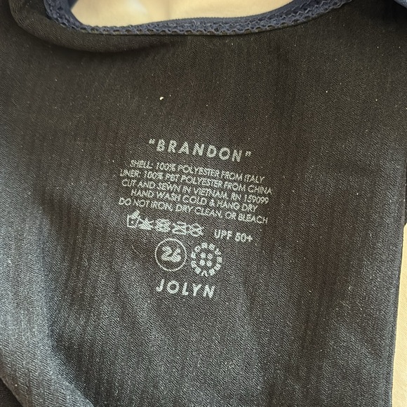 Jolyn Navy blue brandon solid back training swim suit size 26 one piece - Picture 4 of 4